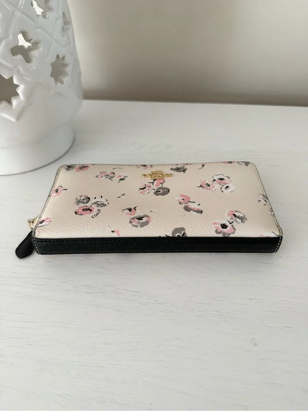 Coach HTF Wildflower Printed Long Zip Wallet
